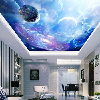 Vlastné tapetu 3d nástenná maľba fantasy vesmír, hviezdna obloha stropné nástenné abstraktných de parede obývacia izba, spálňa reštaurácia 3d tapety