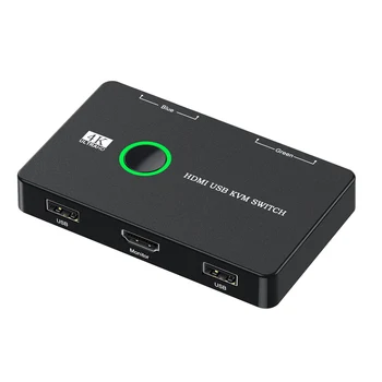 Výber Dual Ks Zdieľanie Monitor pre Myš, Skener, Tlačiareň pre HDTV USB Port Klávesnice KVM USB 2.0 & HDMI 4K Prepínač