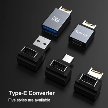 Základná doska Typ E Typ C/USB Adaptér Stolný Počítač PC Konektor Prevodník USB 3.1 Prednom Paneli Hlavička Typ d Typ E