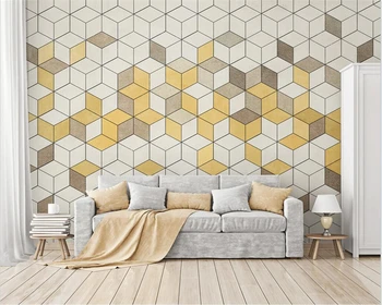 beibehang abstraktných de parede Prispôsobiť novým Nordic moderný minimalistický svetlo luxusné geometrické spálne, obývacia izba tapety pozadia