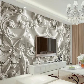 beibehang moderného maliarstva na pozadí fotografie, HD kvety, plastické 3D vizuálne efekty hotel badroom stenu, tapetu nástenná maľba