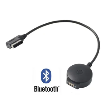 pre AMI MDI Adaptér Bluetooth Audio Aux, USB Žena Kábel pre AUDI A4 A6, Q5 Q7 2009 2010 2011 2012 +